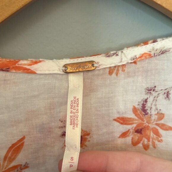 FREE PEOPLE  Amanda Ruffle Wrap Top - small - Picture 4 of 4